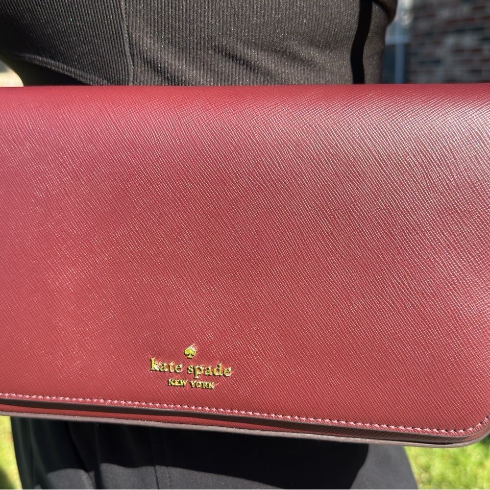 kate spade Burgundy Clutch
